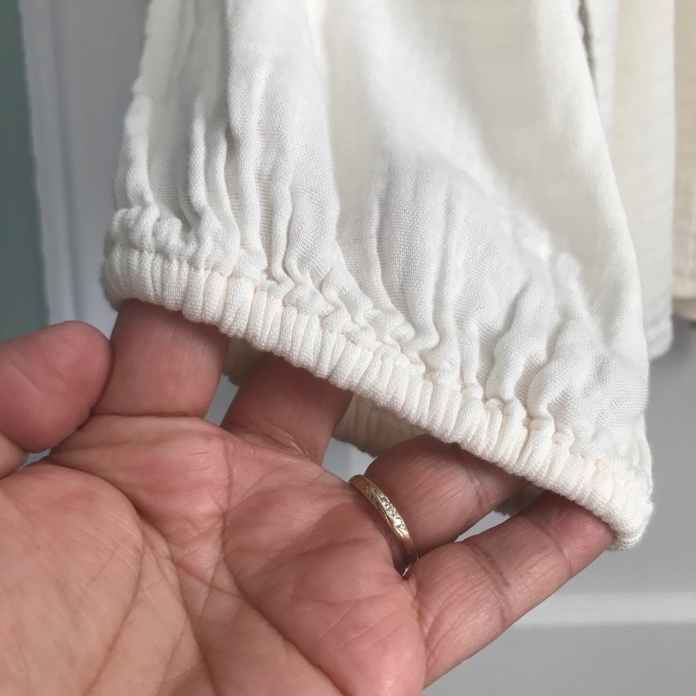 NWT Embroidery Tie-Neck Blouse - Picture 4 of 8